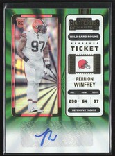 Perrion Winfrey 2022 Panini Contenders Rookie Ticket Wild Card Round RC Auto