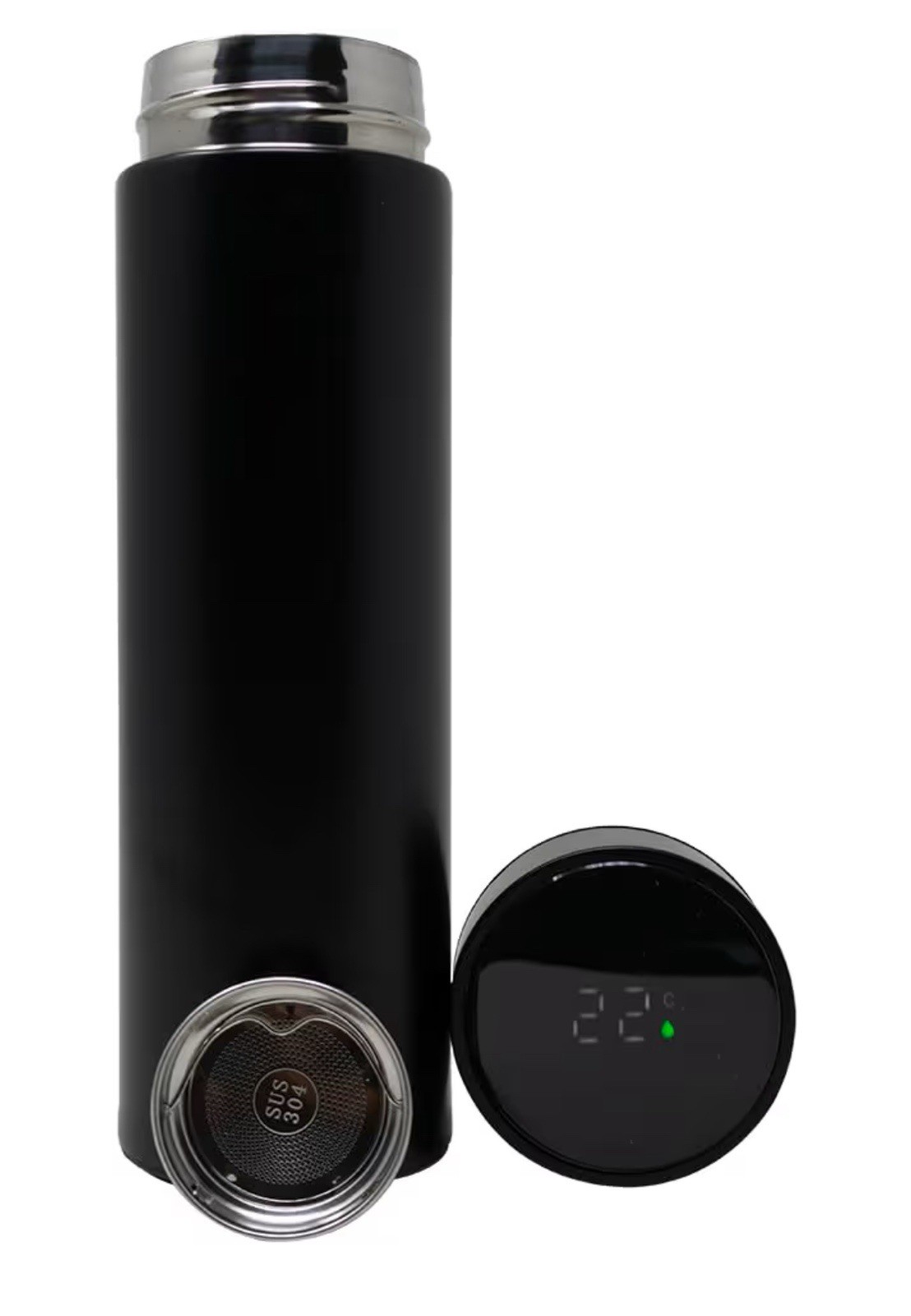 With 500ml Capacity, Double Wall Insulation, Matte Black