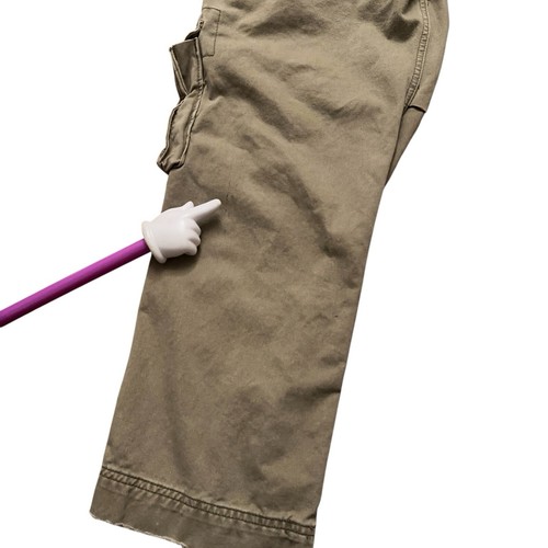 Abercrombie & Fitch Cargo Pants Mens 33x32 (33x30) Loose Fit Military Baggy - Picture 7 of 8