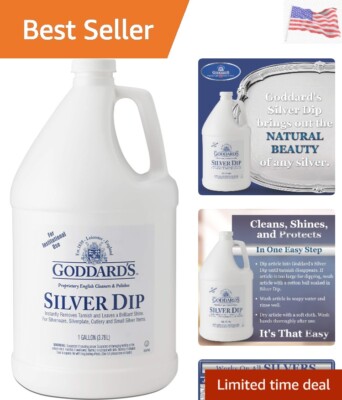 Goddard s Silver Cleaner Dip   Silver Jewelry Cleaner Solution for Hard-to-Re...