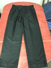 Edwards Men's Black Dress Pants Trousers 36x29 100 Polyester Excellent