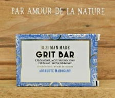 18.21 Man Made Exfoliating Grit Bar Absolute Mahogany Fragrance Soap 