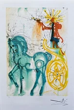 Salvador Dali CHEVAL DE TRIOMPHE Signed Dalinean Horse Limited Editon Lithograph