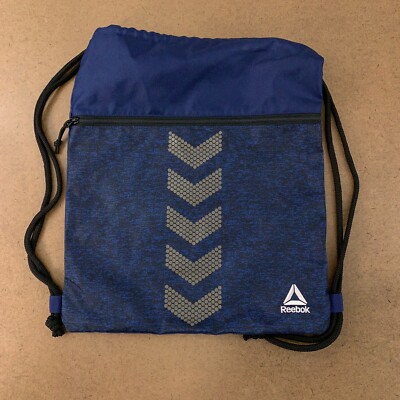 Reebok One Size Navy Blue Gym Sackpack Drawstring Bag NWOT
