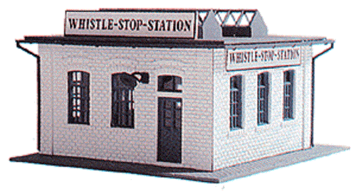 Model Power -HO-#444   Whistle Stop Station Kit - Afbeelding 1 van 3