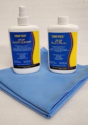Craftics Plastic Cleaner and Plastic Polish Kit