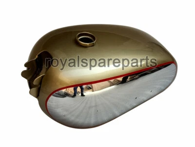 BSA Dorado Flash A10 Émbolo Modelo Dorado Pintado Cromo Gas Gasolina Tanque - Imagen 1 de 4