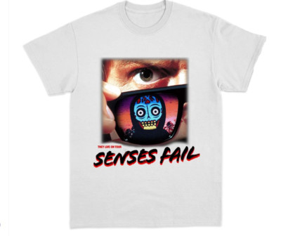 Senses Fail Band They Live On Tour White T-Shirt Gift Men Women