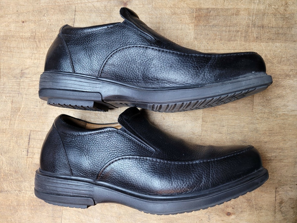 Gravity Defyer Mens Hans Leather Oxford Dress Shoes Black TB8146L Sz 13M NEW Amazon.com | HEEZ Mens Dress Shoes Black, Split Leather  main image 2