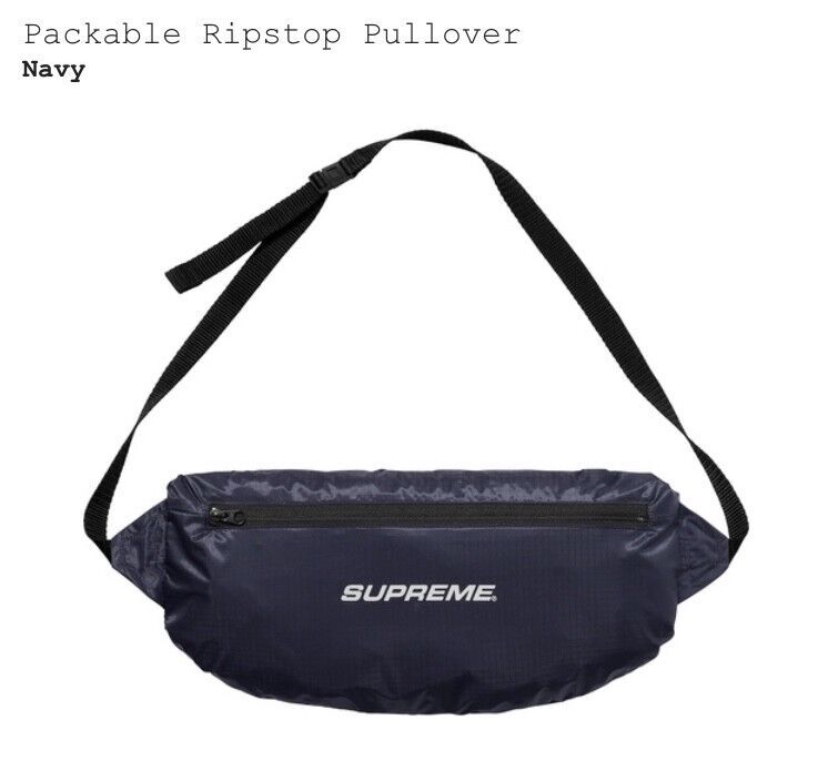 ナイロンジャケット Supreme Packable Ripstop Pullover Navy L Supreme Packable Ripstop Pullover Navy Size Large FW 17 | eBay