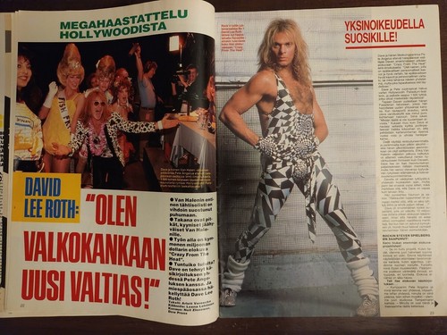 AC/DC - Finland Magazine Suosikki No 2 1986 - Sandra, David Lee Roth, Rocky - Picture 6 of 9