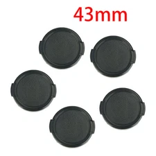 5PCS 43mm Snap on Front Cap For Nikon Fuji Olympus Sony Lens DSLR SLR Camera US