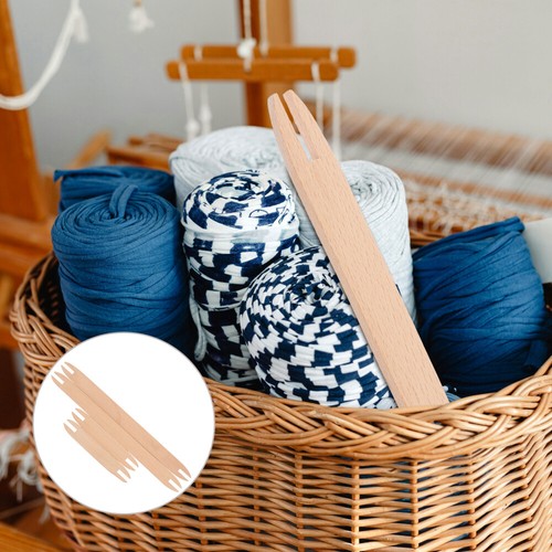 4 Pcs Wooden Weaving Tool Shuttle Shuttles for Crafts Stick Travel