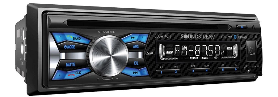 Single DIN CD Player, Bluetooth, USB Car stereo Radio-300 WATT Car 6.5" Speakers - Image 2 of 3