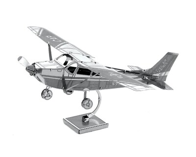Cessna 172 Flugzeug Metallmodell 3D Metallmodell Laser Cut Bausatz Hobby Geschenk