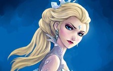 Anime Frozen Elsa Mujeres Rubia Obra de Arte Fan Art Disney Alfombra de Juego Alfombra de Escritorio
