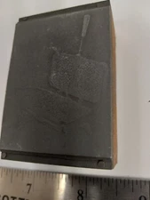 Vintage Letterpress Cut/Printing Block  Type High ( Waffle Maker 1960's )