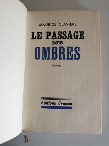 LE PASSAGE DES OMBRES de Maurice CLAVIERE 1935 / Numéroté sur Alfa Relié chagrin - Picture 3 of 4