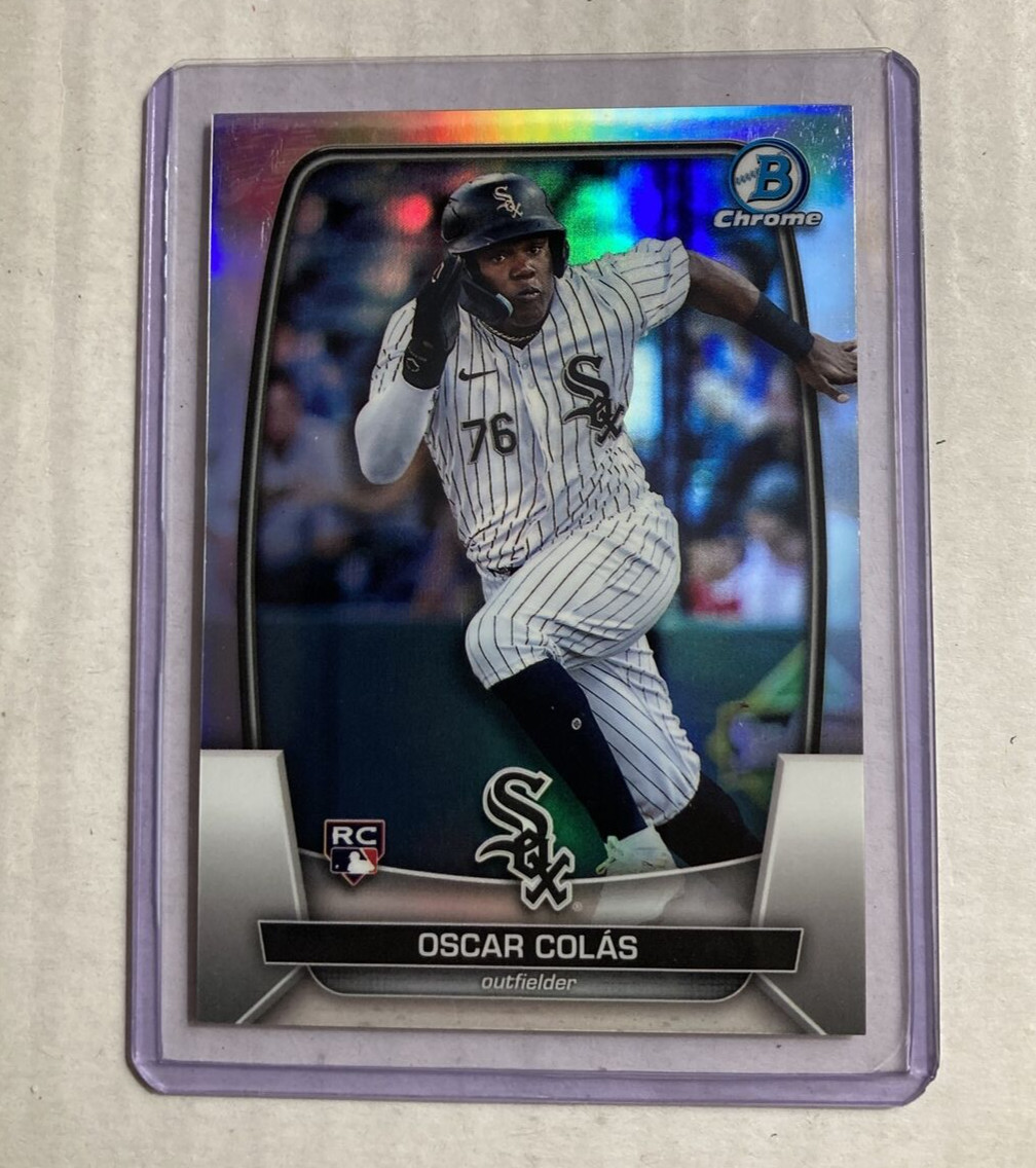 2023 Bowman Chrome #20- OSCAR COLAS Refractor SP Rookie RC #'d/499