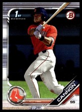 2019 Bowman Draft Cameron Cannon Boston Red Sox #BD-166