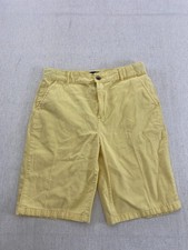 The Children's Place Shorts Boys 16 Yellow Chino Button Zipper Closure Pull On
