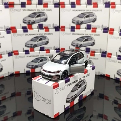 Bburago 1:62 Volkswagen VW Golf GTI MK7 Diecast Model - 2017 Silver, New in Box