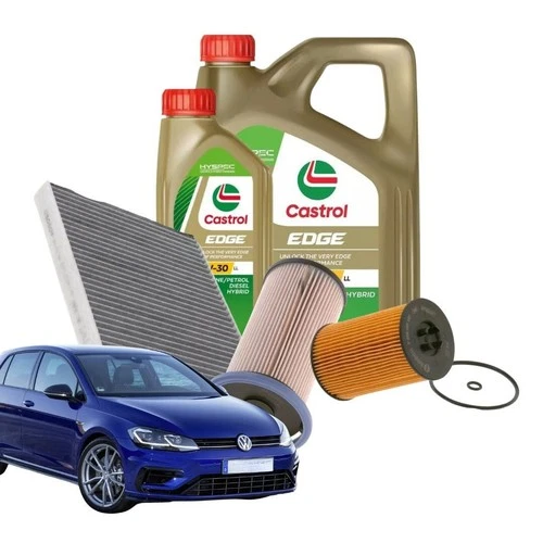 CUTTING KIT GOLF 7 VII 1.6 2.0 TDI E GTD BOSCH 5 LT OIL CASTROL EDGE LL 5W30