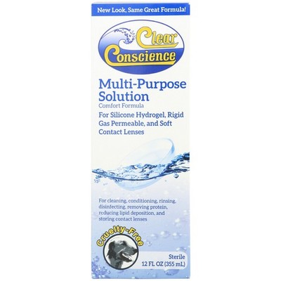Clear Conscience Multi-Purpose Contact Lens Solution 12 Fl Oz