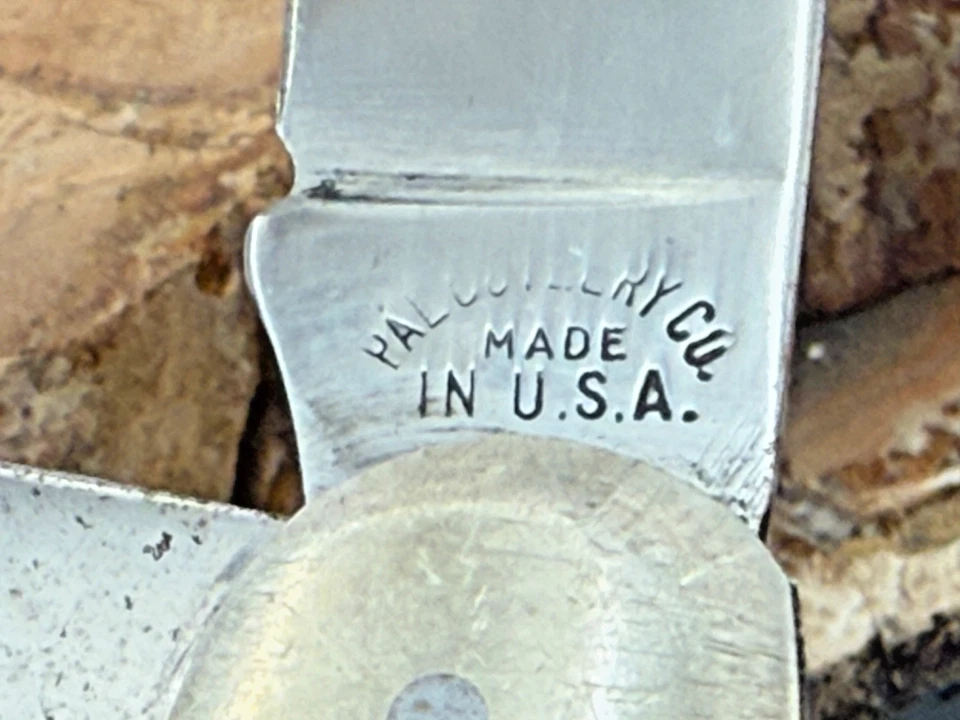 Vintage  RH PAL Cutlery Stockman style Knife black delrin Hdle-2560.25 - Image 3 of 4