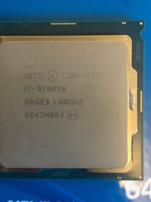 Intel i7-9700te - 5 hours of use, 12MB L2 8-Core LGA1151 35W