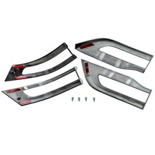 4 Tail Light Trim Bezel Kit For Jeep Grand Cherokee 2014-2020 68219812aa Black 4 Tail Light Trim Bezel Kit For Jeep Grand Cherokee 2014-2020 68219812aa Black