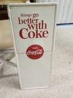 Coca Cola Vintage 1960s Sign: Things Go Better with Coke (from a collection)