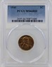 1941 Lincoln Wheat Penny 1C PCGS MS66 RD Philadelphia Lincoln Wheat