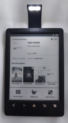 Sony PRS-T3S 6'' E-Reader + beleuchtete Rückklappe | top Zustand