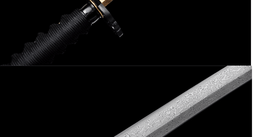 Espada Samurai Japonesa Hecha a Mano Katana Damasco Acero con Montaje Fuji Saya - Imagen 14 de 23