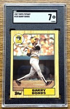 1987 Topps Tiffany  Barry Bonds #320 Rookie Card RC SGC Just Graded. rookie card picture