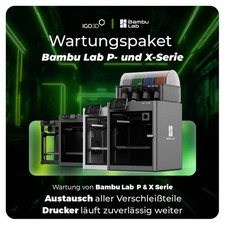 IGO3D Service Plan Service Bambu Lab P- / X-Series Passend für (3D Drucker):