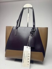 Borsa vintage Marni in pelle viola kaki