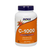 Now Foods C-1000 Sustained Release (250 Tabs) (874,75 Eur/Kg)