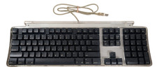 VTG Apple Pro Keyboard Wired USB Black Clear Tested Working M7803 2000
