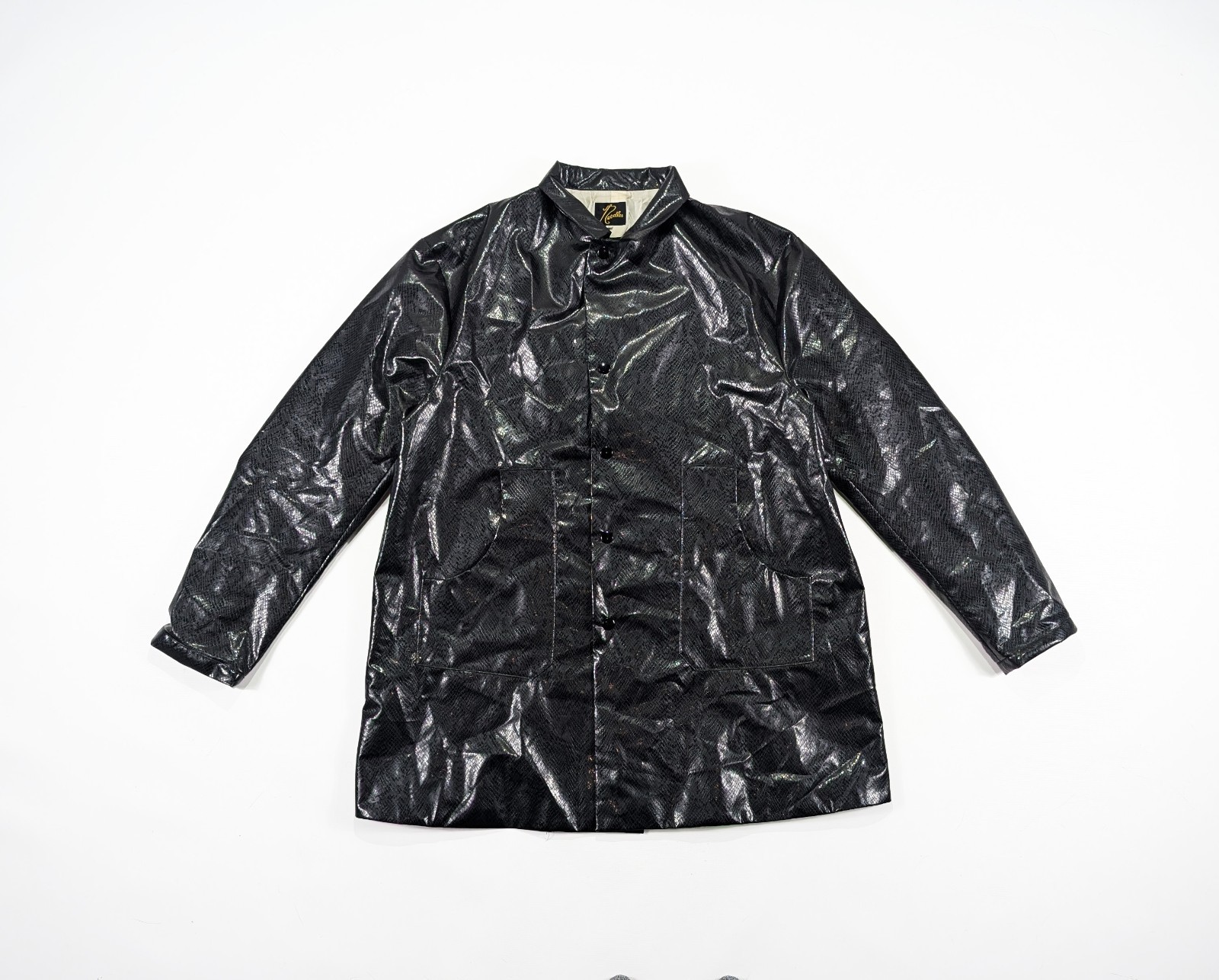 Needles Python Print Coach Jacket Size 2 Made in … - image 1