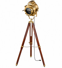 VINTAGE DESIGNERS LAMP SPOTLIGHT SEARCHLIGHT WITH TRIPOD STAND ROYAL DECORATIVE