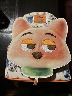 Loungefly Disney Zootopia 2 Nick Wilde Cotton Candy Figural Mini Backpack New