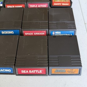 Vintage Video Game Lot of 17 Intellivision Atari Untested He-Man Donkey Kong