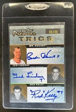 2007-08 O-Pee-Chee Premier Ted Lindsay Gordie Howe Red Kelly Trios Auto #/35