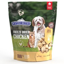 Nutri Bites Freeze Dried Chicken Dog & Cat Treats Single Ingredient