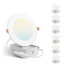 TorchStar Ultra-thin 6 in Recessed Light - White