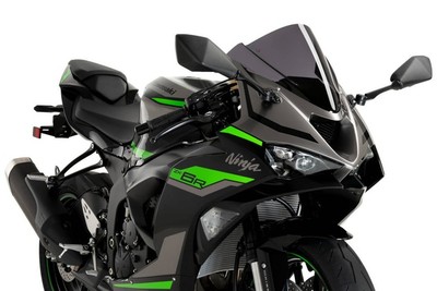Puig Z Racing Windscreen Dark Smoke #21831F for Kawasaki Ninja ZX