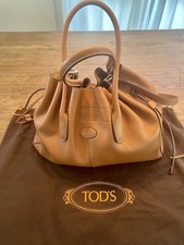 TOD S XL Leder Handtasche Cognac NEU ungetrag...