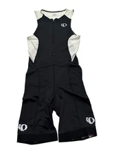 NWT Men's Pearl Izumi Select Tri Suit Form Fit Size Medium Black White #13111107